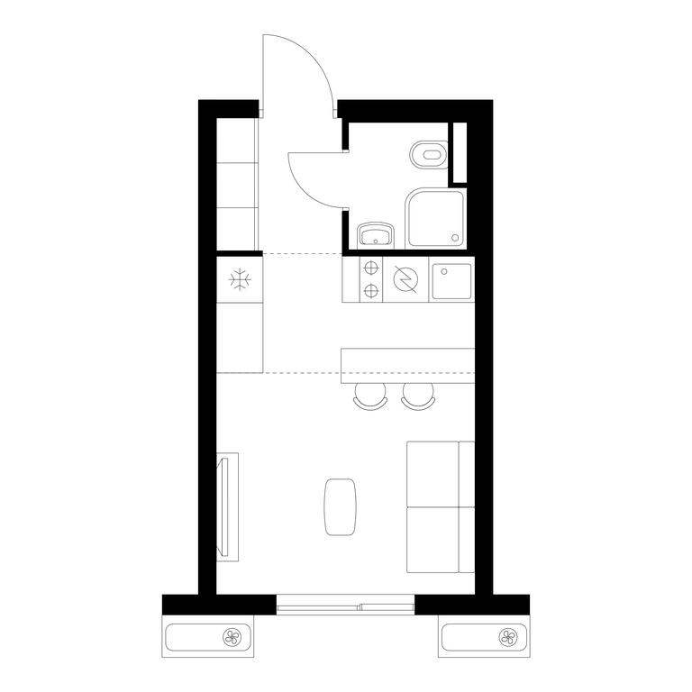 Apartment Sale, 19.9 sq. m. at Vostochnoe Butovo, Krymskaya Street, 13, rabochiy posyolok Bobrovo, Leninskiy City District, Moscow Region, Russia #1 Apartment Sale, 19.9 sq. m. at Vostochnoe Butovo, Krymskaya Street, 13, rabochiy posyolok Bobrovo, Leninskiy City District, Moscow Region, Russia #1