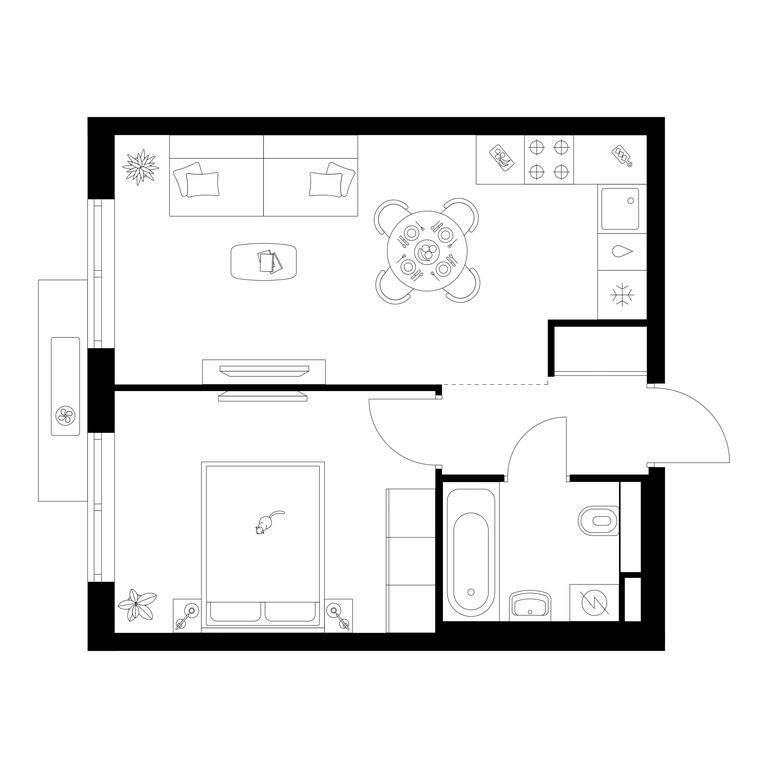 1-BD Apartment Sale, 37.7 sq. m. at Salarevo Park, Salaryevskaya Street, 8к1, Moskovskiy Settlement, Moscow, Russia #1 1-BD Apartment Sale, 37.7 sq. m. at Salarevo Park, Salaryevskaya Street, 8к1, Moskovskiy Settlement, Moscow, Russia #1