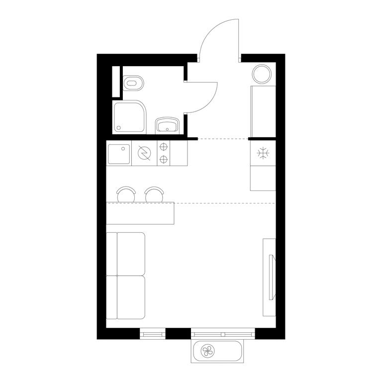 Apartment Sale, 23.7 sq. m. at Yauza Park, ulitsa Kolontsova, 4, Mytischi, Moscow Region, Russia #1 Apartment Sale, 23.7 sq. m. at Yauza Park, ulitsa Kolontsova, 4, Mytischi, Moscow Region, Russia #1
