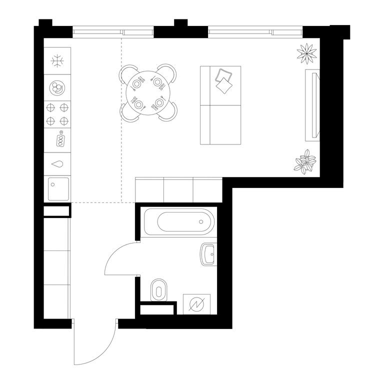 Apartment Sale, 29.9 sq. m. at Altufevskoe 53, Алтуфьевское шоссе, 53с11, Москва, Россия #1