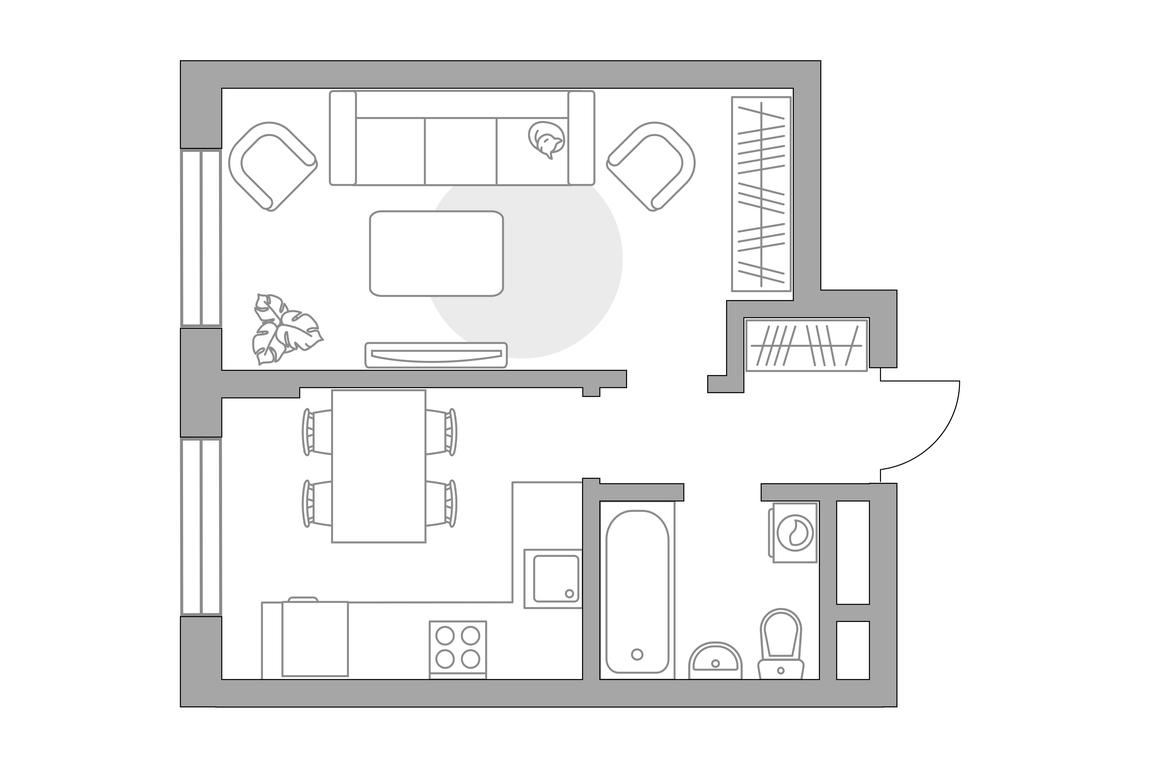 1-BD Apartment Sale, 33.47 sq. m. at Zhivopisnyi, derevnya Spasskiye Vyselki, 9, Leninskiy City District, Moscow Region, Russia #1
