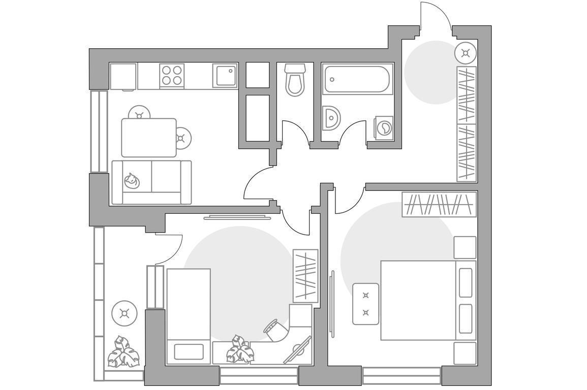 2-BD Apartment Sale, 54.92平方米 at Ilinois, Ilyinskiy Blind Alley, 1с1, Krasnogorsk, Moscow Region, Russia #1 2-BD Apartment Sale, 54.92平方米 at Ilinois, Ilyinskiy Blind Alley, 1с1, Krasnogorsk, Moscow Region, Russia #1