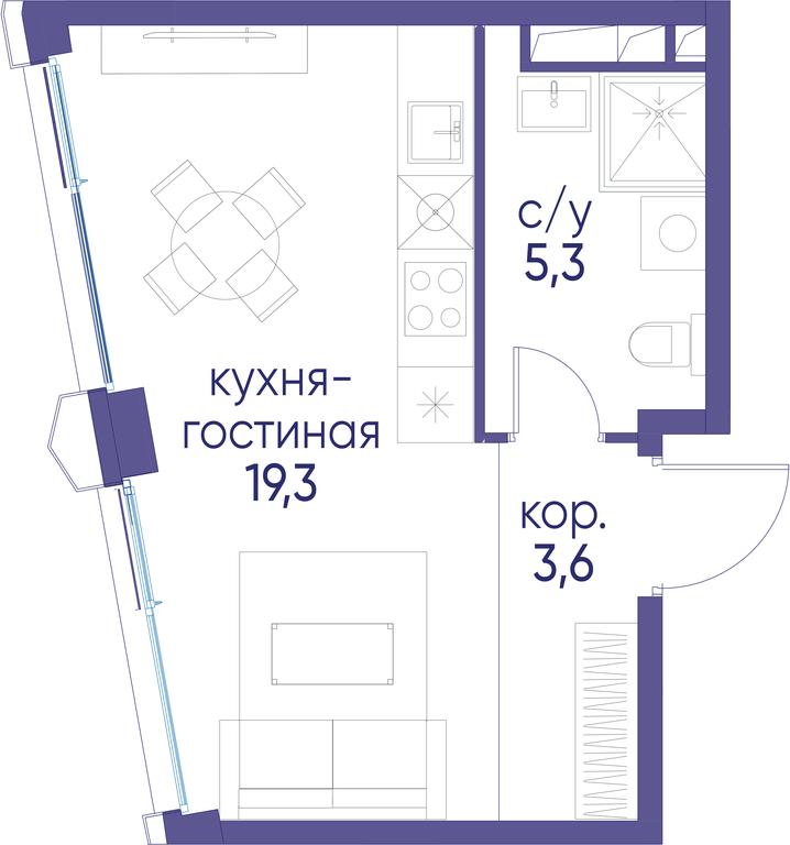 Apartment Sale, 28.2平方米 at Ostrov, Nizhnye Mnyovniki Street, 37Ас4, Moscow, Russia #1 Apartment Sale, 28.2平方米 at Ostrov, Nizhnye Mnyovniki Street, 37Ас4, Moscow, Russia #1