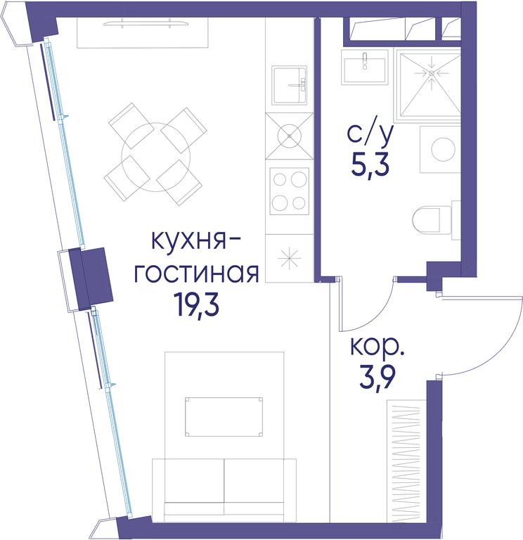 Apartment Sale, 28.5平方米 at Ostrov, Nizhnye Mnyovniki Street, 37Ас4, Moscow, Russia #1 Apartment Sale, 28.5平方米 at Ostrov, Nizhnye Mnyovniki Street, 37Ас4, Moscow, Russia #1
