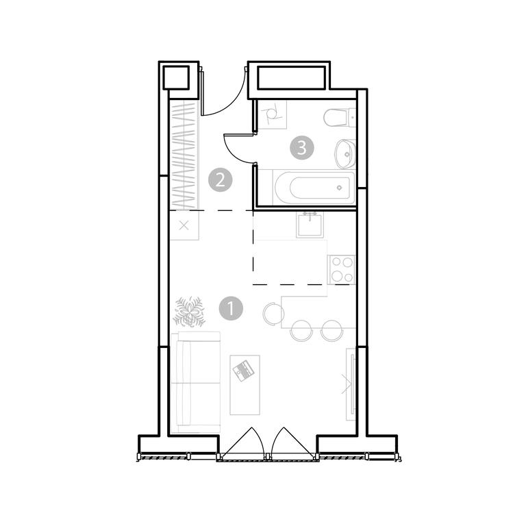 Продажа квартиры, 26,74 м² в ЖК «EvoPark Сокольники (Эво Парк )», Потешная улица, Москва, Россия #2