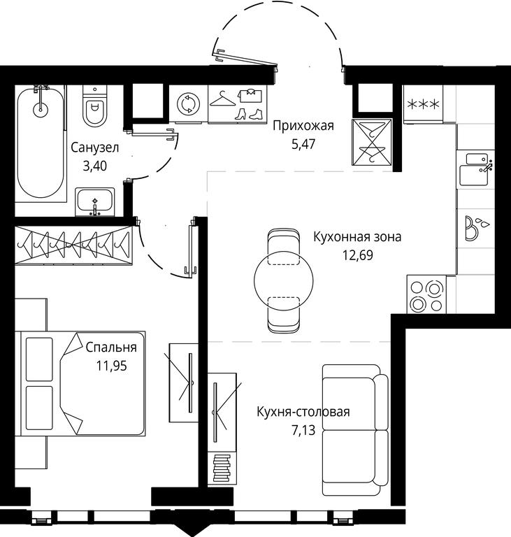 1-BD Apartment Sale, 40.69 sq. m. at Jois, 3rd Silikatny Drive, 10, Moscow, Russia #1 1-BD Apartment Sale, 40.69 sq. m. at Jois, 3rd Silikatny Drive, 10, Moscow, Russia #1