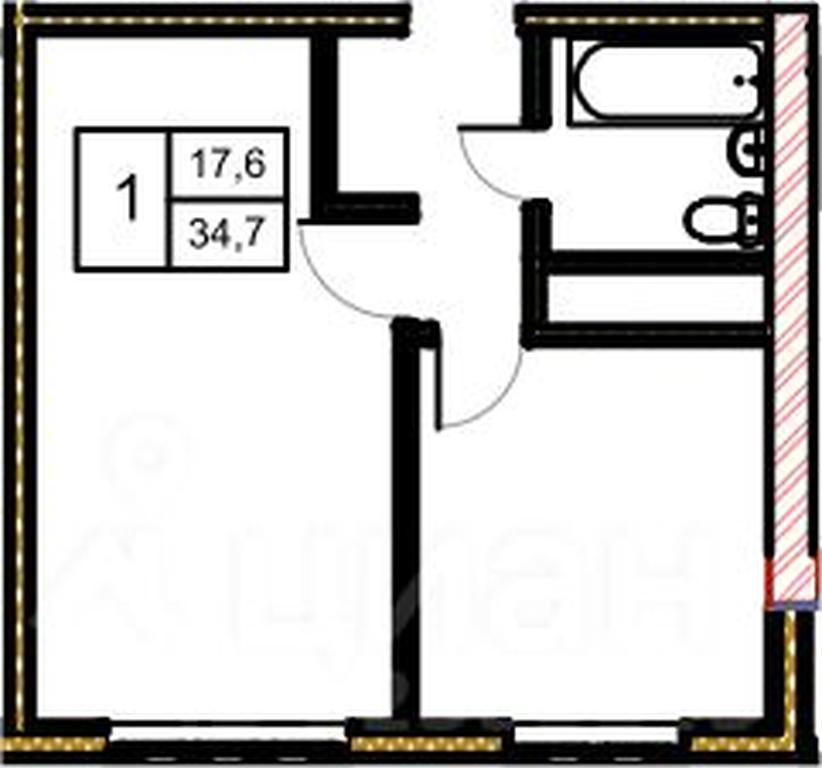 Apartment Sale, 34.7 sq. m. at Novoe Zamitino, Sadovaya ulitsa, derevnya Saburovo, Krasnogorsk Urban District, Moscow Region, Russia #1 Apartment Sale, 34.7 sq. m. at Novoe Zamitino, Sadovaya ulitsa, derevnya Saburovo, Krasnogorsk Urban District, Moscow Region, Russia #1