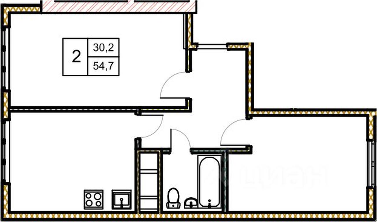 1-BD Apartment Sale, 54.6 sq. m. at Novoe Zamitino, Sadovaya ulitsa, derevnya Saburovo, Krasnogorsk Urban District, Moscow Region, Russia #1 1-BD Apartment Sale, 54.6 sq. m. at Novoe Zamitino, Sadovaya ulitsa, derevnya Saburovo, Krasnogorsk Urban District, Moscow Region, Russia #1