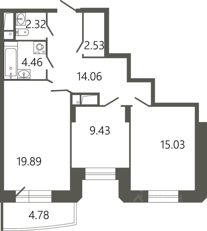 1-BD Apartment Sale, 69.15平方米 at Messier 18, Sovetskaya Street, mikrorayon Klimovsk, Podolsk, Moscow Region, Russia #1 1-BD Apartment Sale, 69.15平方米 at Messier 18, Sovetskaya Street, mikrorayon Klimovsk, Podolsk, Moscow Region, Russia #1