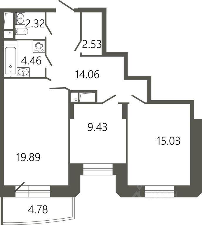 1-BD Apartment Sale, 69.15平方米 at Messier 18, Sovetskaya Street, mikrorayon Klimovsk, Podolsk, Moscow Region, Russia #1 1-BD Apartment Sale, 69.15平方米 at Messier 18, Sovetskaya Street, mikrorayon Klimovsk, Podolsk, Moscow Region, Russia #1