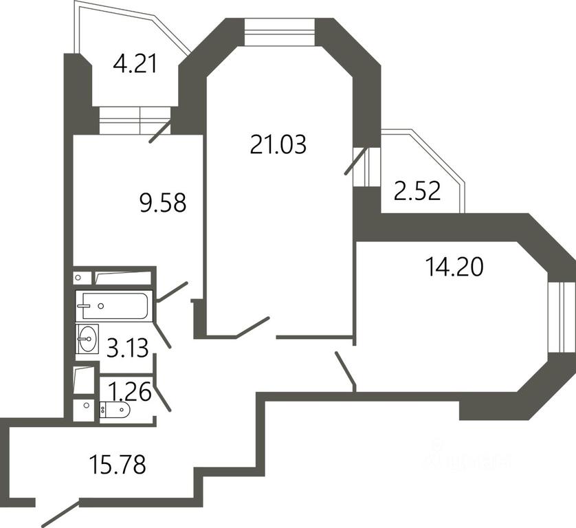1-BD Apartment Sale, 68.35平方米 at Messier 18, Sovetskaya Street, mikrorayon Klimovsk, Podolsk, Moscow Region, Russia #1 1-BD Apartment Sale, 68.35平方米 at Messier 18, Sovetskaya Street, mikrorayon Klimovsk, Podolsk, Moscow Region, Russia #1