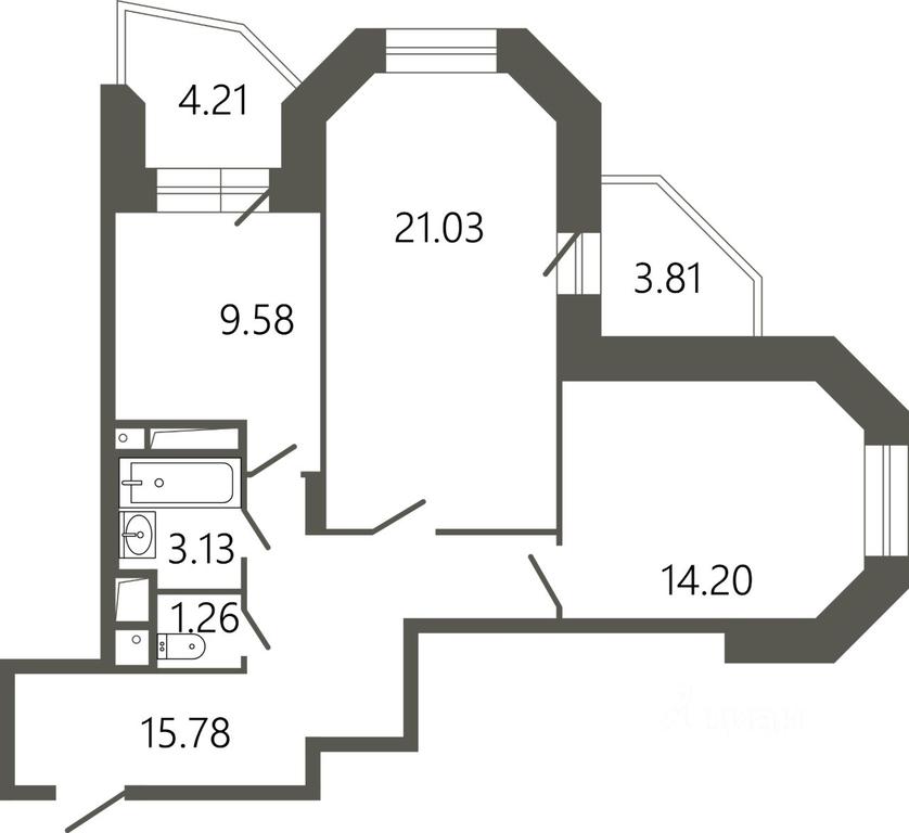 1-BD Apartment Sale, 69平方米 at Messier 18, Sovetskaya Street, mikrorayon Klimovsk, Podolsk, Moscow Region, Russia #1 1-BD Apartment Sale, 69平方米 at Messier 18, Sovetskaya Street, mikrorayon Klimovsk, Podolsk, Moscow Region, Russia #1