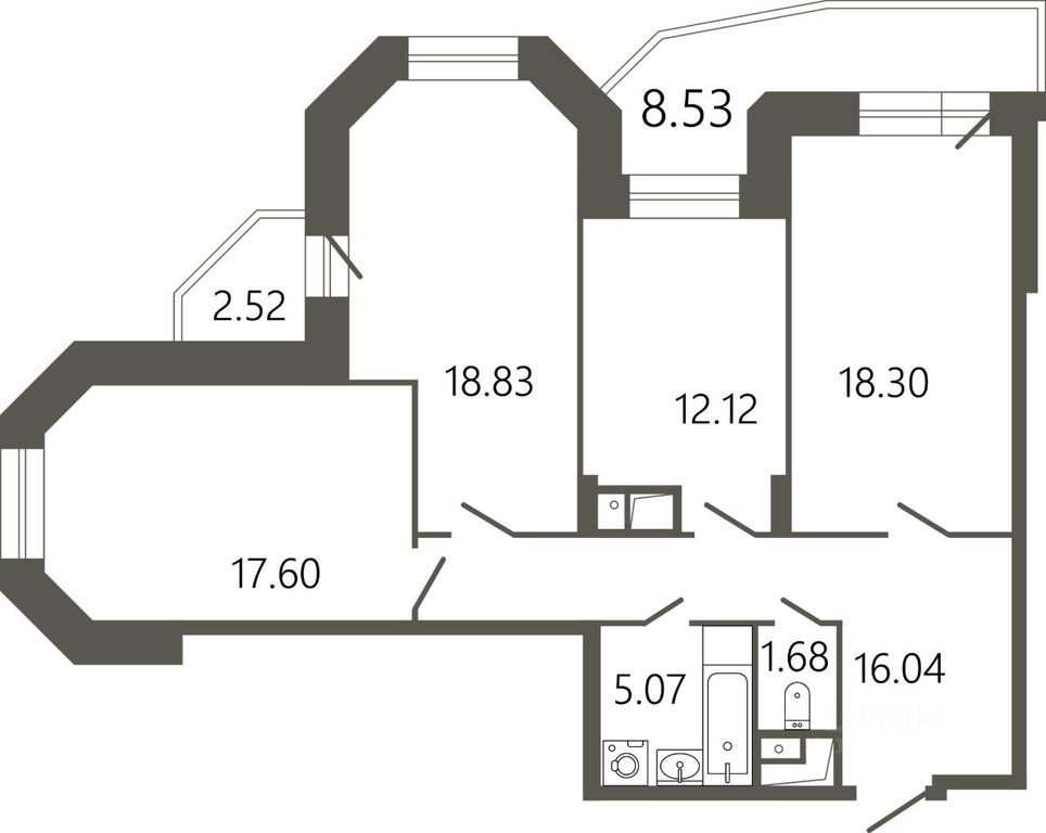 2-BD Apartment Sale, 93.46 sq. m. at Messier 18, Sovetskaya Street, mikrorayon Klimovsk, Podolsk, Moscow Region, Russia #1 2-BD Apartment Sale, 93.46 sq. m. at Messier 18, Sovetskaya Street, mikrorayon Klimovsk, Podolsk, Moscow Region, Russia #1