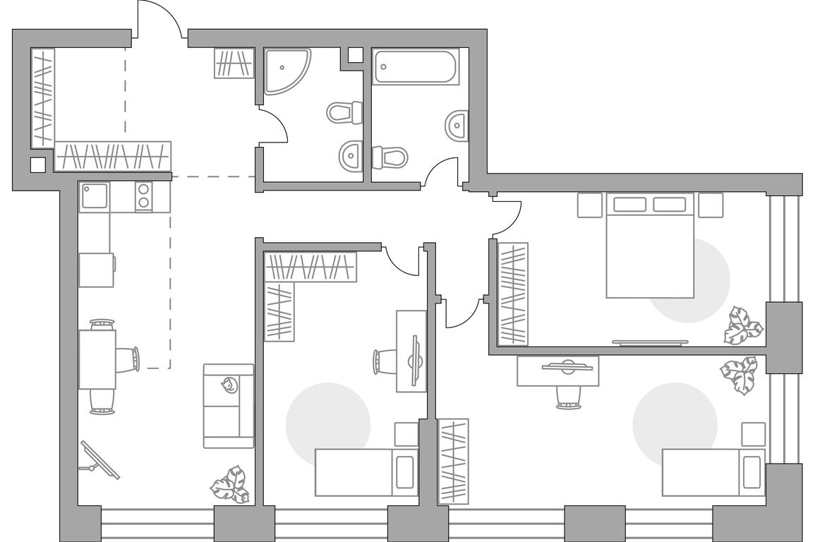 3-BD Apartment Sale, 89.64平方米 at MYPRIORITY Paveletskaya, Dubininskaya Street, 17с2, Moscow, Russia #2