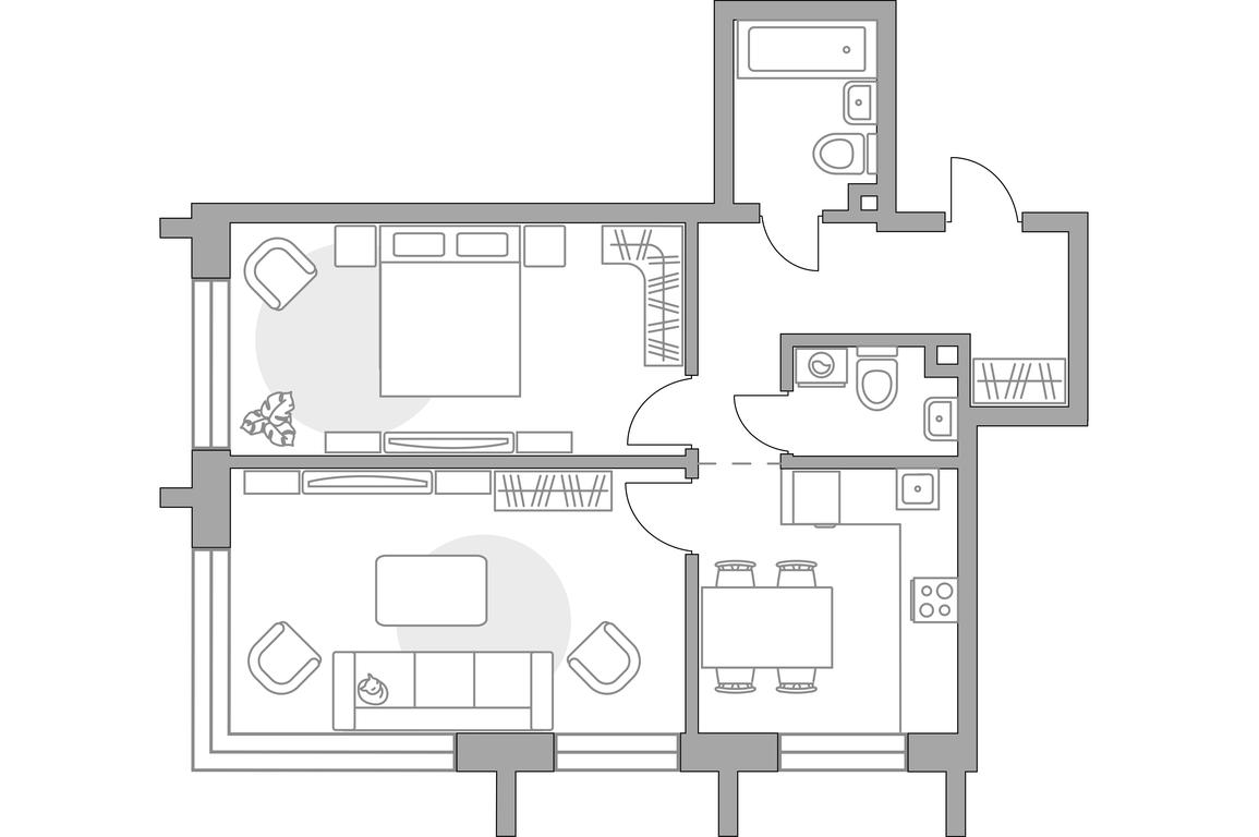 2-BD Apartment Sale, 57.35平方米 at MYPRIORITY Dubrovka, Novoostapovskaya Street, 12, Moscow, Russia #1 2-BD Apartment Sale, 57.35平方米 at MYPRIORITY Dubrovka, Novoostapovskaya Street, 12, Moscow, Russia #1
