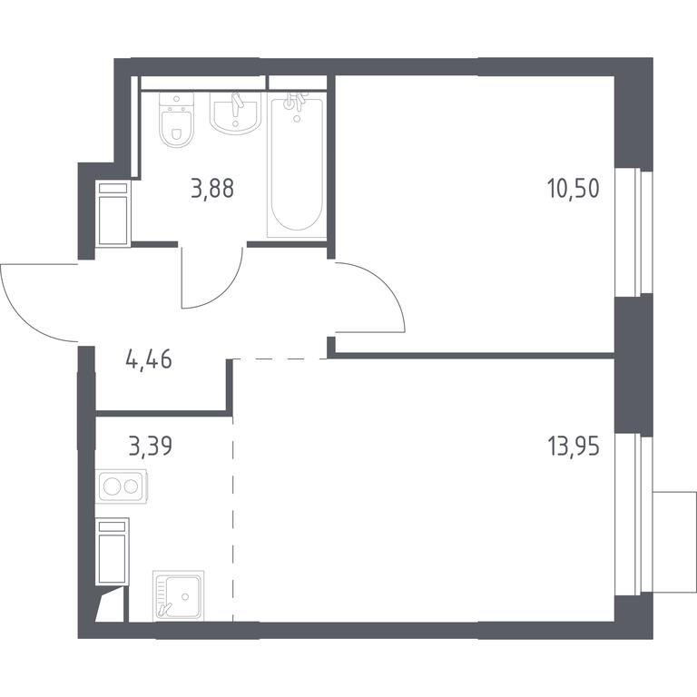 Apartment Sale, 36.18平方米 at Piatnitskie Luga, Pyatnitskoye Highway, 2, derevnya Yurlovo, Solnechnogorsk City District, Moscow Region, Russia #1 Apartment Sale, 36.18平方米 at Piatnitskie Luga, Pyatnitskoye Highway, 2, derevnya Yurlovo, Solnechnogorsk City District, Moscow Region, Russia #1