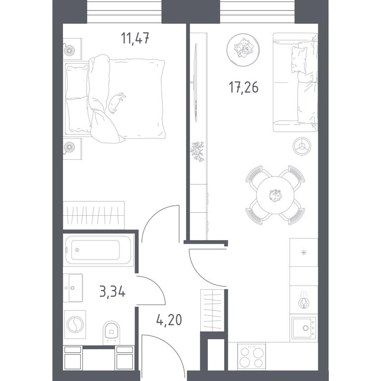 Apartment Sale, 36平方米 at Perets, Pyatnitskoye Highway, 58, Moscow, Russia #1 Apartment Sale, 36平方米 at Perets, Pyatnitskoye Highway, 58, Moscow, Russia #1
