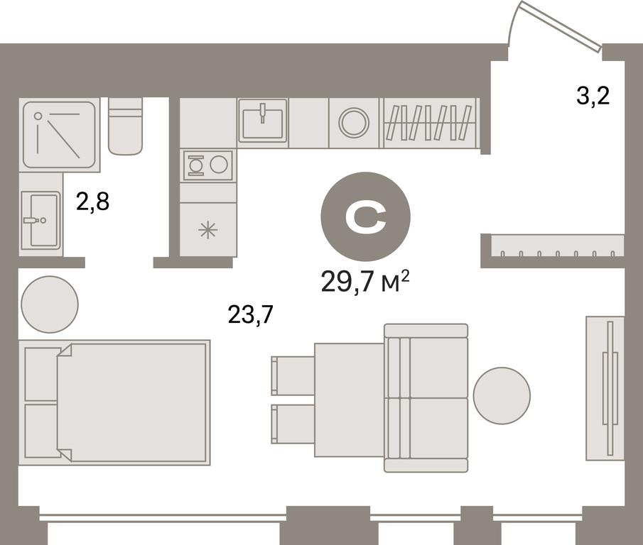 Apartment Sale, 29.7 sq. m. at Dom A, Dubininskaya Street, вл59к2, Moscow, Russia #1 Apartment Sale, 29.7 sq. m. at Dom A, Dubininskaya Street, вл59к2, Moscow, Russia #1