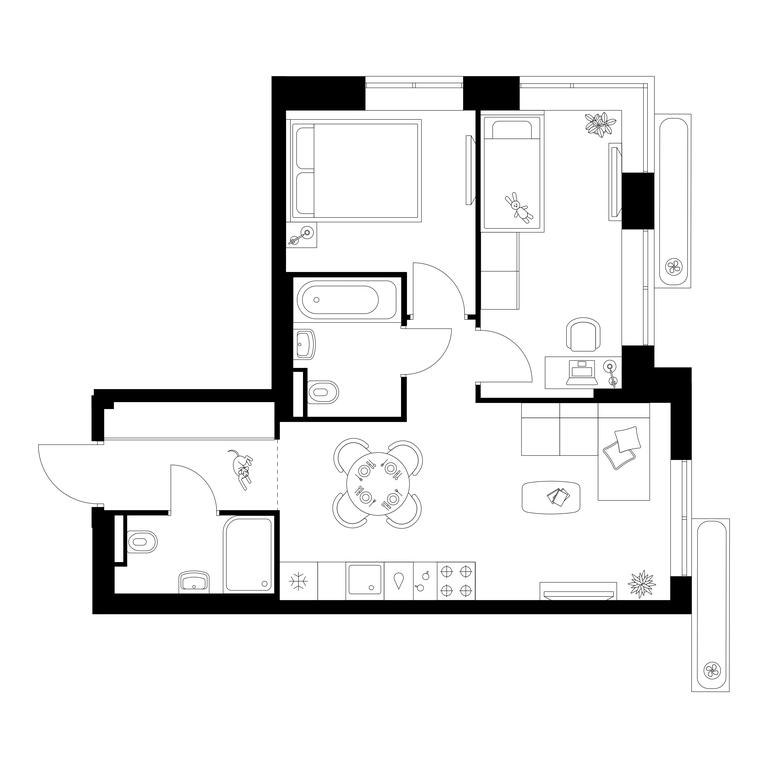 2-BD Apartment Sale, 48.6 sq. m. at Salarevo Park, Salaryevskaya Street, 8к1, Moskovskiy Settlement, Moscow, Russia #1 2-BD Apartment Sale, 48.6 sq. m. at Salarevo Park, Salaryevskaya Street, 8к1, Moskovskiy Settlement, Moscow, Russia #1