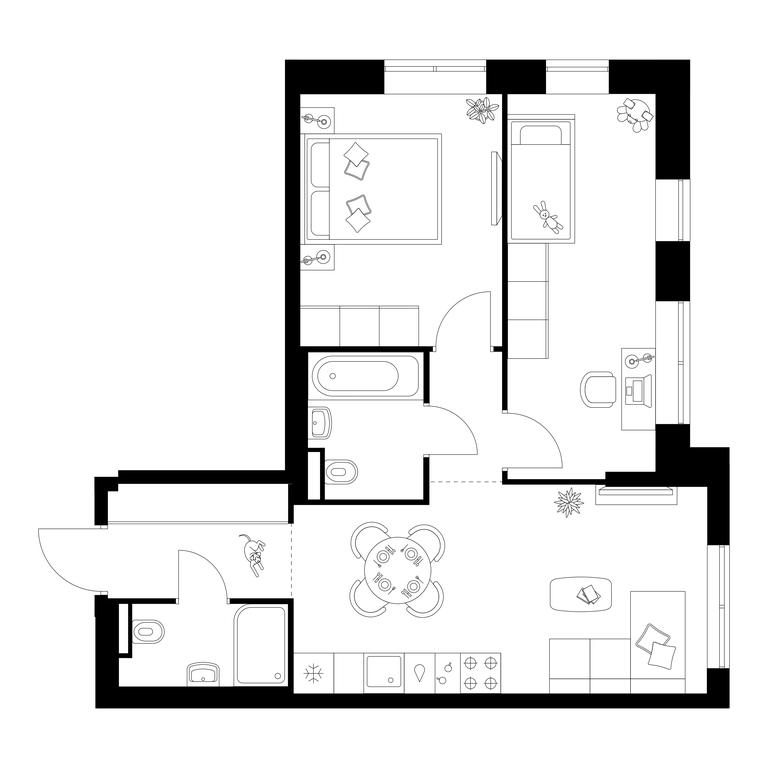 2-BD Apartment Sale, 54.5 sq. m. at Salarevo Park, Salaryevskaya Street, 8к1, Moskovskiy Settlement, Moscow, Russia #1 2-BD Apartment Sale, 54.5 sq. m. at Salarevo Park, Salaryevskaya Street, 8к1, Moskovskiy Settlement, Moscow, Russia #1