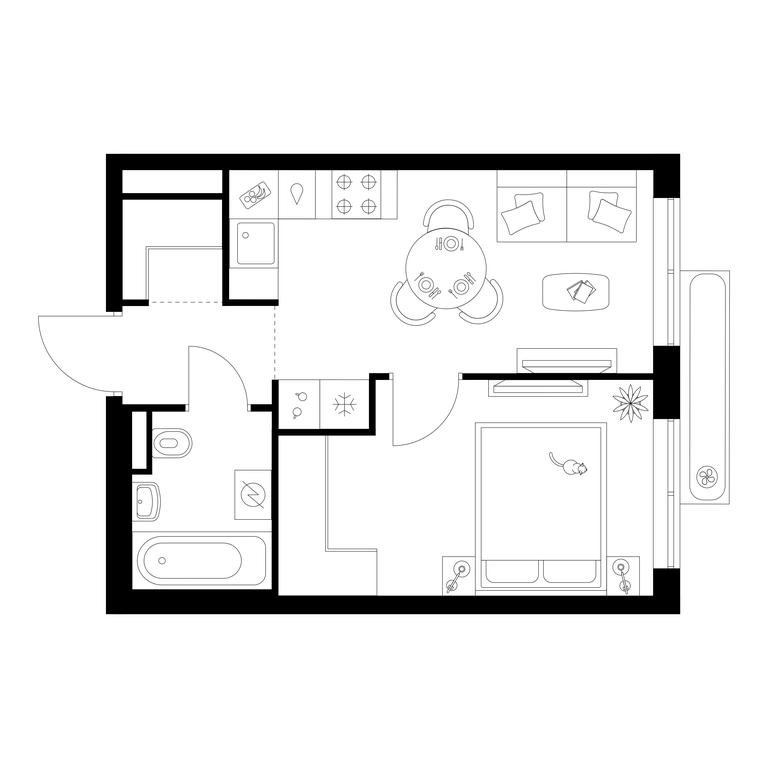 1-BD Apartment Sale, 31.5 sq. m. at Salarevo Park, Salaryevskaya Street, 8к1, Moskovskiy Settlement, Moscow, Russia #1 1-BD Apartment Sale, 31.5 sq. m. at Salarevo Park, Salaryevskaya Street, 8к1, Moskovskiy Settlement, Moscow, Russia #1