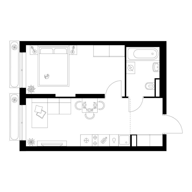 1-BD Apartment Sale, 34.2 sq. m. at Salarevo Park, Salaryevskaya Street, 8к1, Moskovskiy Settlement, Moscow, Russia #1 1-BD Apartment Sale, 34.2 sq. m. at Salarevo Park, Salaryevskaya Street, 8к1, Moskovskiy Settlement, Moscow, Russia #1