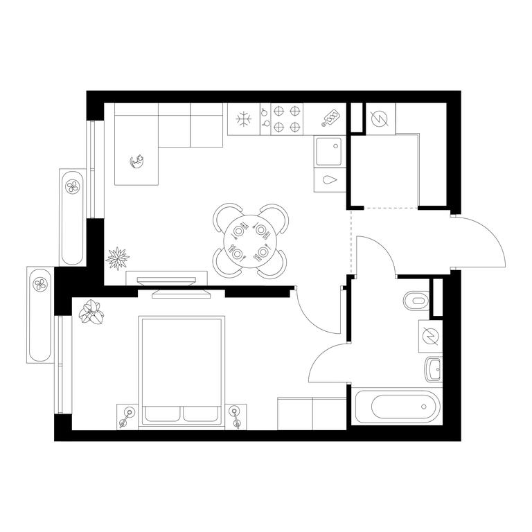 1-BD Apartment Sale, 38 sq. m. at Salarevo Park, Salaryevskaya Street, 8к1, Moskovskiy Settlement, Moscow, Russia #2
