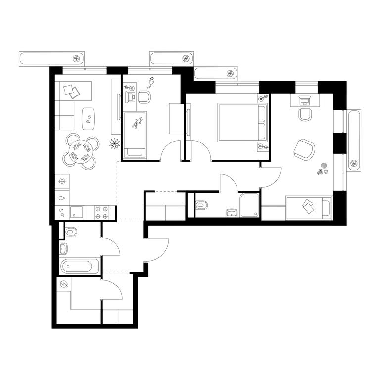 3-BD Apartment Sale, 74.7 sq. m. at Salarevo Park, Salaryevskaya Street, 8к1, Moskovskiy Settlement, Moscow, Russia #1 3-BD Apartment Sale, 74.7 sq. m. at Salarevo Park, Salaryevskaya Street, 8к1, Moskovskiy Settlement, Moscow, Russia #1
