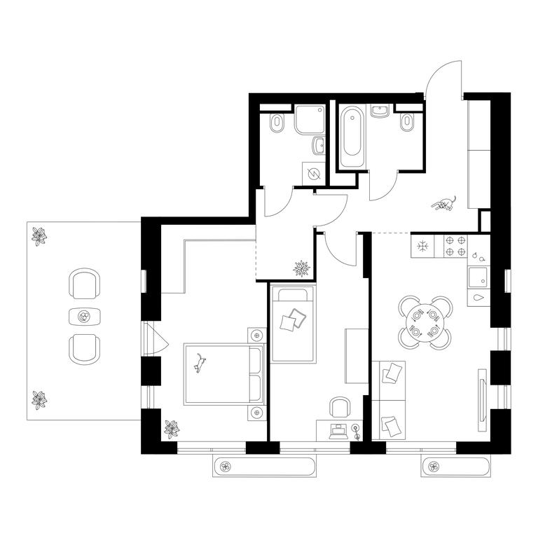 2-BD Apartment Sale, 67.3 sq. m. at Salarevo Park, Salaryevskaya Street, 8к1, Moskovskiy Settlement, Moscow, Russia #1 2-BD Apartment Sale, 67.3 sq. m. at Salarevo Park, Salaryevskaya Street, 8к1, Moskovskiy Settlement, Moscow, Russia #1