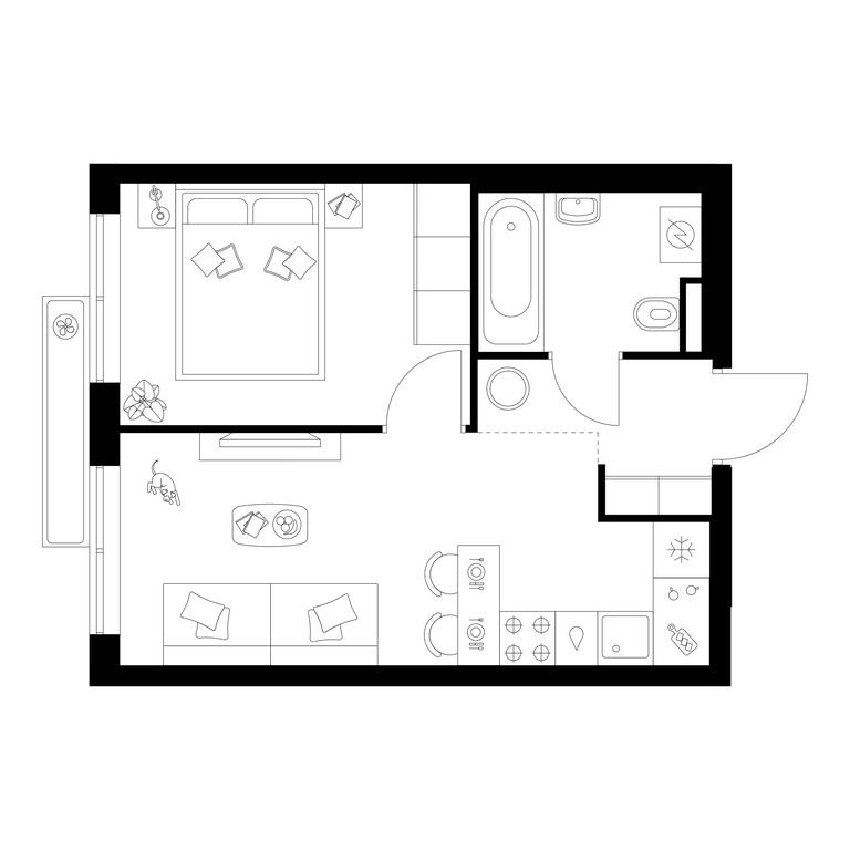 1-BD Apartment Sale, 31.7 sq. m. at Salarevo Park, Salaryevskaya Street, 8к1, Moskovskiy Settlement, Moscow, Russia #1 1-BD Apartment Sale, 31.7 sq. m. at Salarevo Park, Salaryevskaya Street, 8к1, Moskovskiy Settlement, Moscow, Russia #1