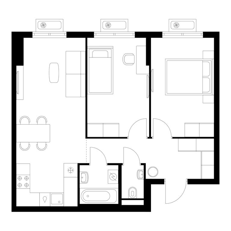 2-BD Apartment Sale, 57.7平方米 at Vostochnoe Butovo, Krymskaya Street, 13, rabochiy posyolok Bobrovo, Leninskiy City District, Moscow Region, Russia #1 2-BD Apartment Sale, 57.7平方米 at Vostochnoe Butovo, Krymskaya Street, 13, rabochiy posyolok Bobrovo, Leninskiy City District, Moscow Region, Russia #1
