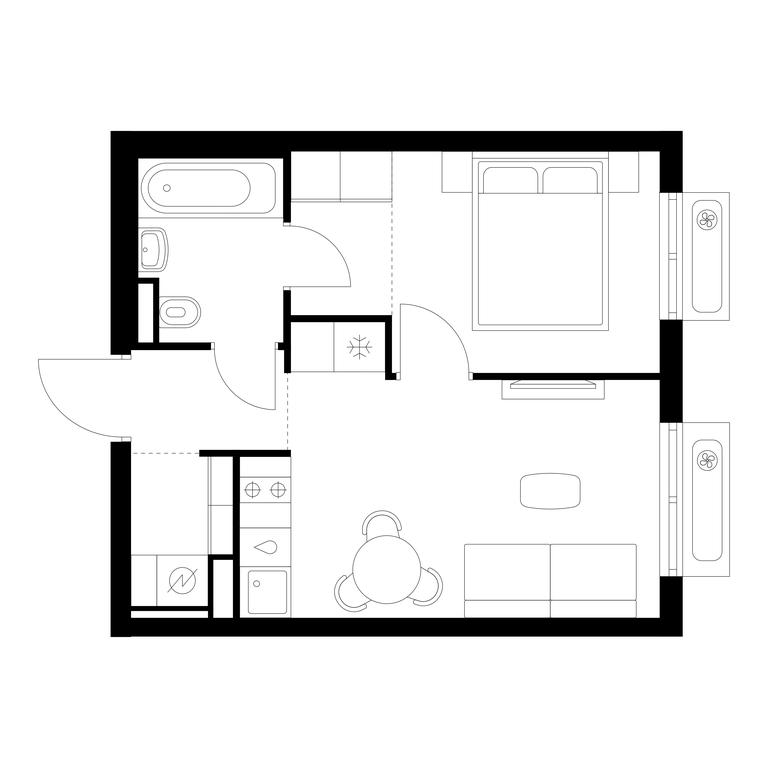 1-BD Apartment Sale, 32 sq. m. at Vostochnoe Butovo, Krymskaya Street, 13, rabochiy posyolok Bobrovo, Leninskiy City District, Moscow Region, Russia #1 1-BD Apartment Sale, 32 sq. m. at Vostochnoe Butovo, Krymskaya Street, 13, rabochiy posyolok Bobrovo, Leninskiy City District, Moscow Region, Russia #1