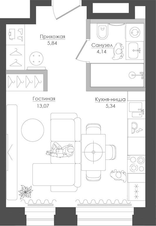 Apartment Sale, 29.95 sq. m. at Seliger City, Ilmenskiy Drive, 14к3, Moscow, Russia #1 Apartment Sale, 29.95 sq. m. at Seliger City, Ilmenskiy Drive, 14к3, Moscow, Russia #1