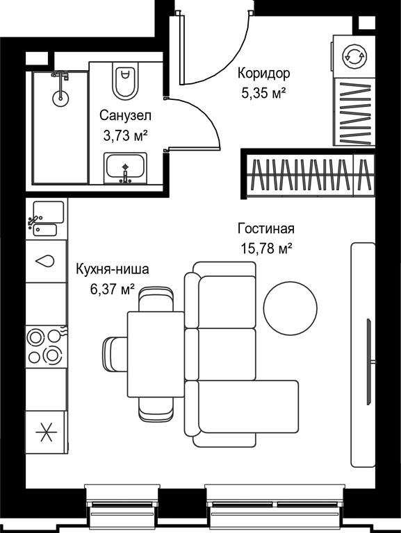 Продажа квартиры, 31,23 м² в ЖК «Селигер Сити», Ильменский проезд, 14к3, Москва, Россия #2
