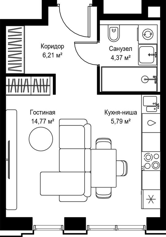 Продажа квартиры, 31,14 м² в ЖК «Селигер Сити», Ильменский проезд, 14к3, Москва, Россия #2 Продажа квартиры, 31,14 м² в ЖК «Селигер Сити», Ильменский проезд, 14к3, Москва, Россия #2