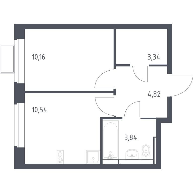 Продажа квартиры, 32,7 м² в ЖК «Новое Видное», деревня Калиновка, Ленинский городской округ, Московская область, Россия #1 Продажа квартиры, 32,7 м² в ЖК «Новое Видное», деревня Калиновка, Ленинский городской округ, Московская область, Россия #1
