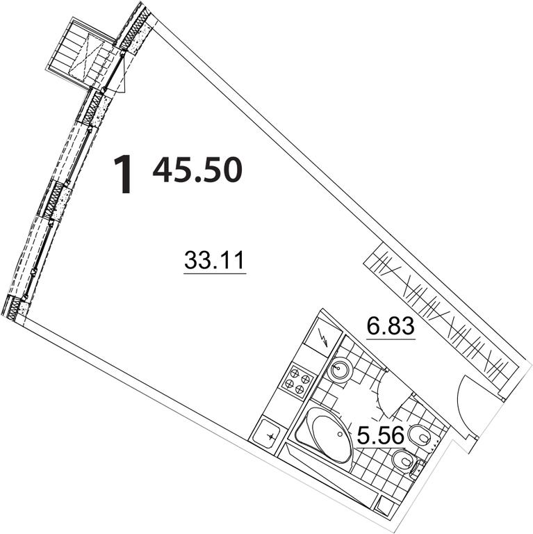 Apartment Sale, 46.9 sq. m. at Nakhimov, Nakhimovsky Avenue, 31к1, Moscow, Russia #1