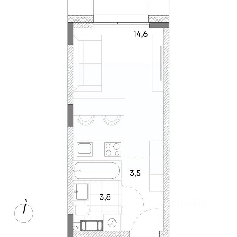 Apartment Sale, 21.9平方米 at Wellbe (Vellbi), Aleksandrovka Street, Zelenograd, Moscow, Russia #1 Apartment Sale, 21.9平方米 at Wellbe (Vellbi), Aleksandrovka Street, Zelenograd, Moscow, Russia #1
