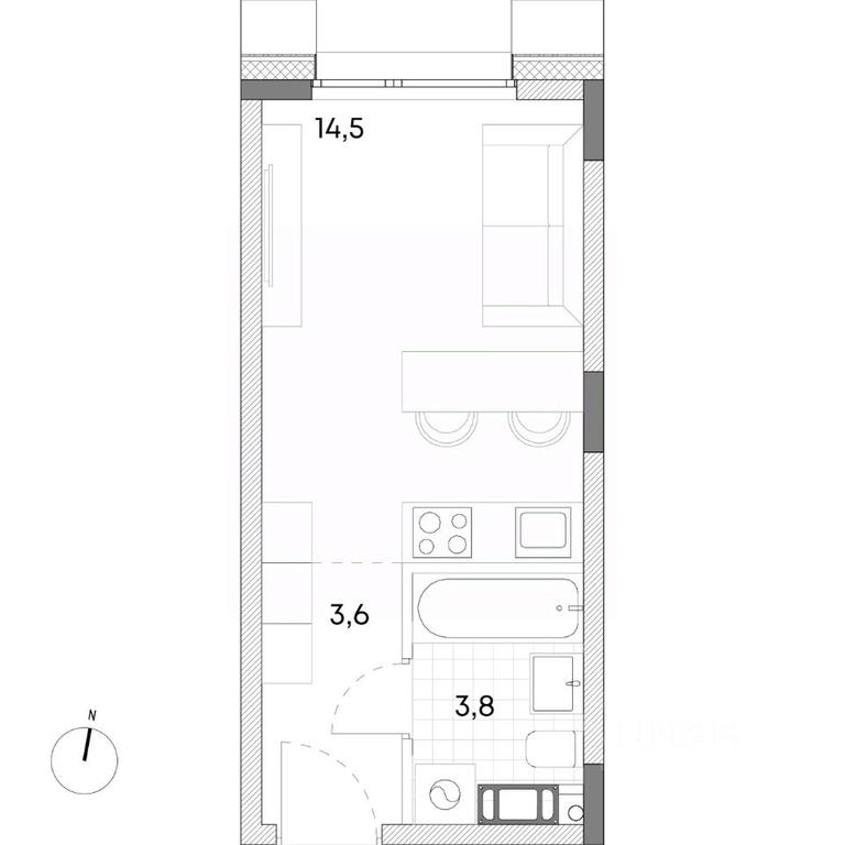 Apartment Sale, 21.9平方米 at Wellbe (Vellbi), Aleksandrovka Street, Zelenograd, Moscow, Russia #1 Apartment Sale, 21.9平方米 at Wellbe (Vellbi), Aleksandrovka Street, Zelenograd, Moscow, Russia #1