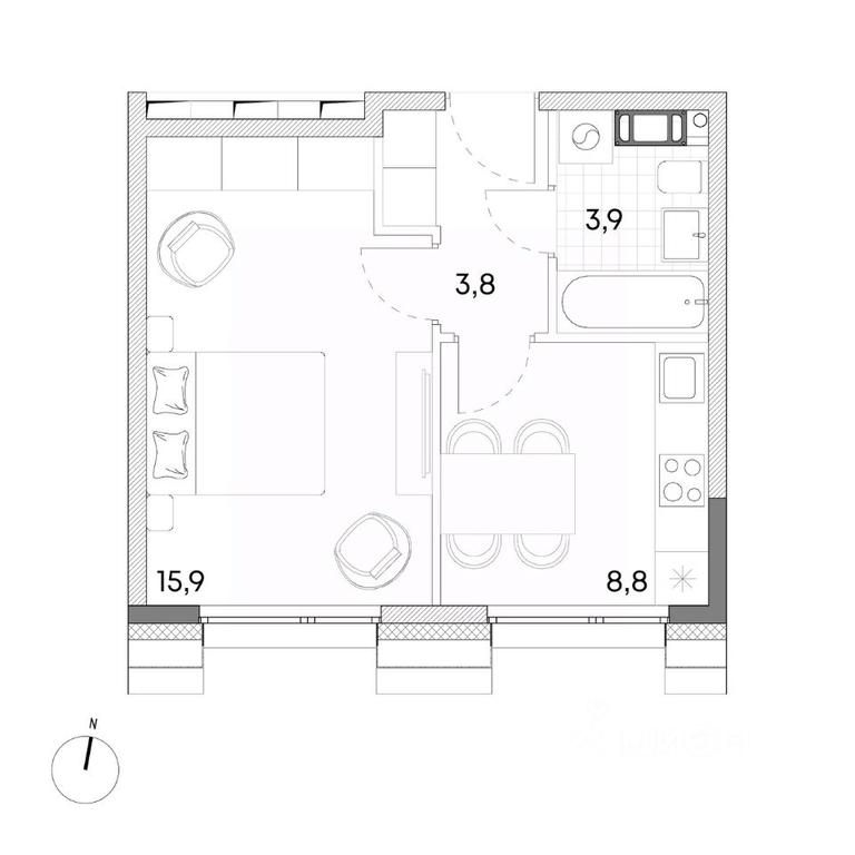 Apartment Sale, 32.4 sq. m. at Wellbe (Vellbi), Aleksandrovka Street, Zelenograd, Moscow, Russia #1 Apartment Sale, 32.4 sq. m. at Wellbe (Vellbi), Aleksandrovka Street, Zelenograd, Moscow, Russia #1