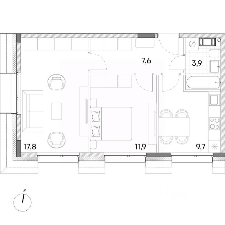 1-BD Apartment Sale, 50.9平方米 at Wellbe (Vellbi), Aleksandrovka Street, Zelenograd, Moscow, Russia #1 1-BD Apartment Sale, 50.9平方米 at Wellbe (Vellbi), Aleksandrovka Street, Zelenograd, Moscow, Russia #1