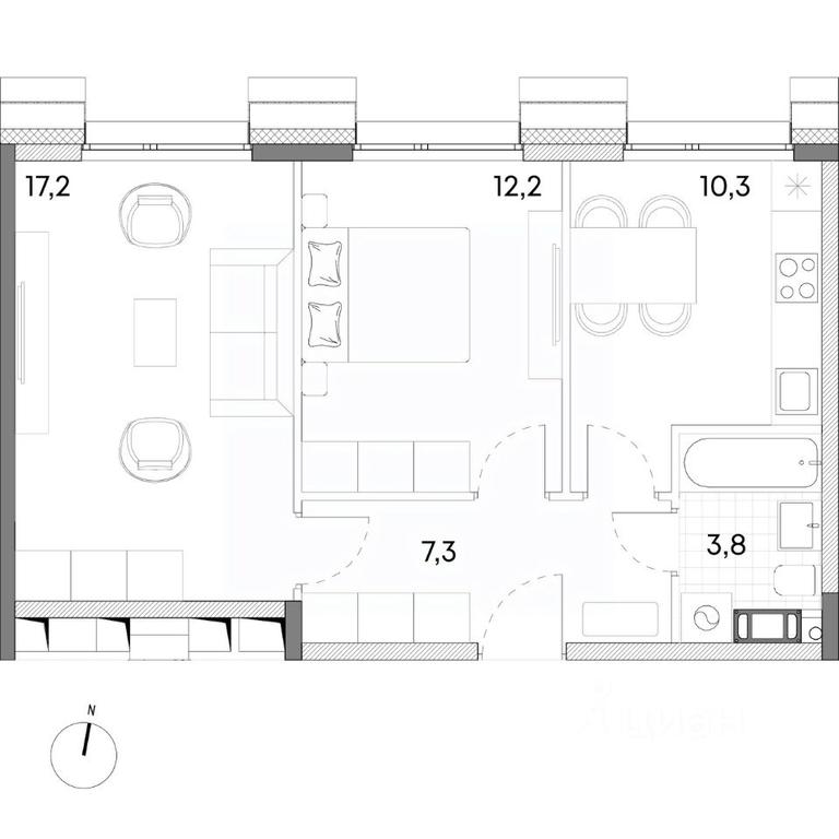1-BD Apartment Sale, 50.8平方米 at Wellbe (Vellbi), Aleksandrovka Street, Zelenograd, Moscow, Russia #1 1-BD Apartment Sale, 50.8平方米 at Wellbe (Vellbi), Aleksandrovka Street, Zelenograd, Moscow, Russia #1