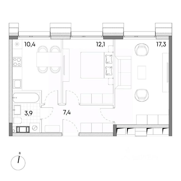 1-BD Apartment Sale, 51.1 sq. m. at Wellbe (Vellbi), Aleksandrovka Street, Zelenograd, Moscow, Russia #1 1-BD Apartment Sale, 51.1 sq. m. at Wellbe (Vellbi), Aleksandrovka Street, Zelenograd, Moscow, Russia #1