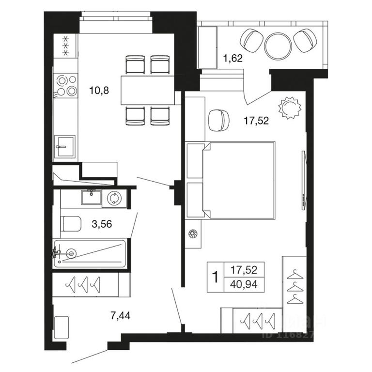 Apartment Sale, 40.94 sq. m. at Vremena goda, Proletarskaya ulitsa, Aprelevka, Naro-Fominskiy City District, Moscow Region, Russia #1 Apartment Sale, 40.94 sq. m. at Vremena goda, Proletarskaya ulitsa, Aprelevka, Naro-Fominskiy City District, Moscow Region, Russia #1