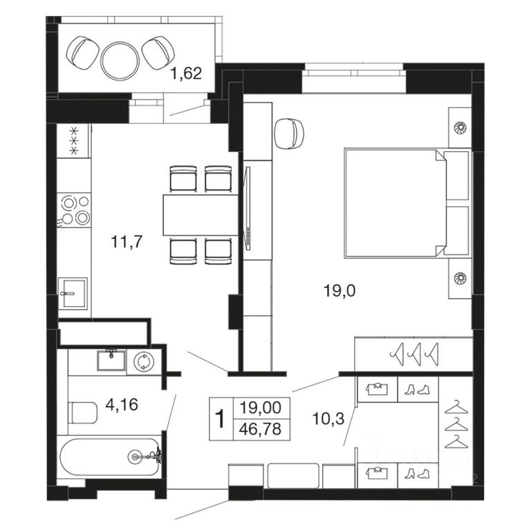 Apartment Sale, 46.78 sq. m. at Vremena goda, Proletarskaya ulitsa, Aprelevka, Naro-Fominskiy City District, Moscow Region, Russia #1 Apartment Sale, 46.78 sq. m. at Vremena goda, Proletarskaya ulitsa, Aprelevka, Naro-Fominskiy City District, Moscow Region, Russia #1