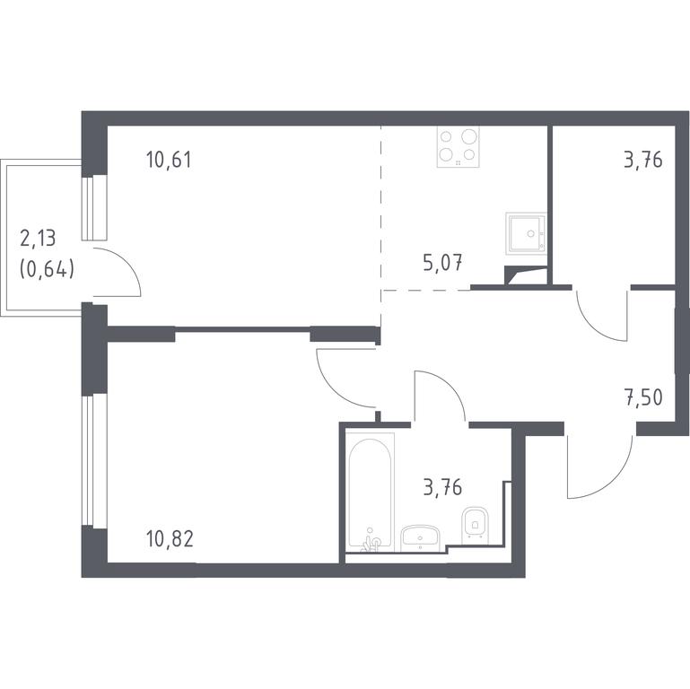 Apartment Sale, 42.16平方米 at Ostafevo, Ostafyevskoe Highway, 12к1, Ryazanovskoe Settlement, Moscow, Russia #1 Apartment Sale, 42.16平方米 at Ostafevo, Ostafyevskoe Highway, 12к1, Ryazanovskoe Settlement, Moscow, Russia #1