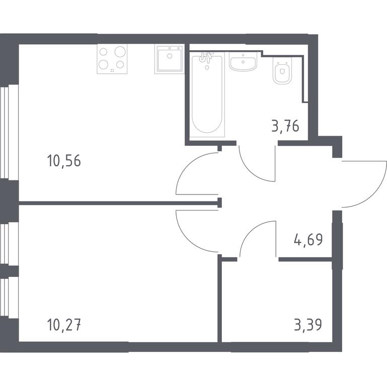 Apartment Sale, 32.67 sq. m. at Ostafevo, Ostafyevskoe Highway, 12к1, Ryazanovskoe Settlement, Moscow, Russia #1 Apartment Sale, 32.67 sq. m. at Ostafevo, Ostafyevskoe Highway, 12к1, Ryazanovskoe Settlement, Moscow, Russia #1