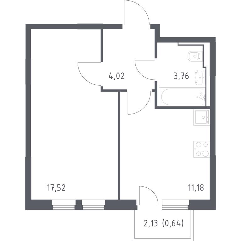 Apartment Sale, 37.12平方米 at Ostafevo, Ostafyevskoe Highway, 12к1, Ryazanovskoe Settlement, Moscow, Russia #1 Apartment Sale, 37.12平方米 at Ostafevo, Ostafyevskoe Highway, 12к1, Ryazanovskoe Settlement, Moscow, Russia #1