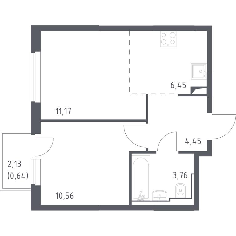Apartment Sale, 37.03 sq. m. at Ostafevo, Ostafyevskoe Highway, 12к1, Ryazanovskoe Settlement, Moscow, Russia #1 Apartment Sale, 37.03 sq. m. at Ostafevo, Ostafyevskoe Highway, 12к1, Ryazanovskoe Settlement, Moscow, Russia #1