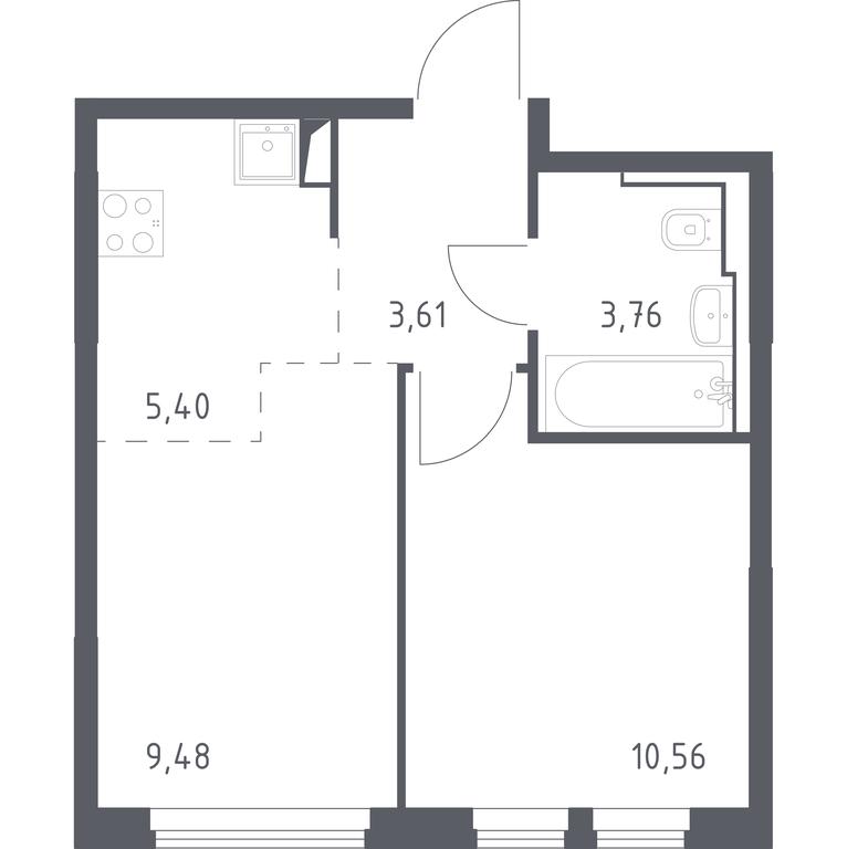 Apartment Sale, 32.81平方米 at Ostafevo, Ostafyevskoe Highway, 12к1, Ryazanovskoe Settlement, Moscow, Russia #1 Apartment Sale, 32.81平方米 at Ostafevo, Ostafyevskoe Highway, 12к1, Ryazanovskoe Settlement, Moscow, Russia #1